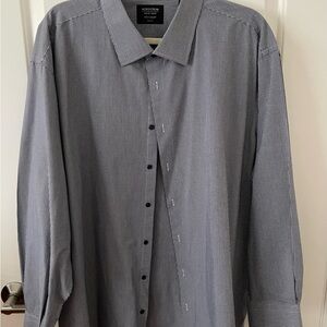 Nordstrom Men's Black and White Checkered Dress Shirt